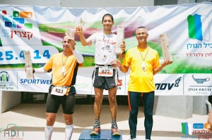 עדן פז על הפודיום באולטרה קצרין 